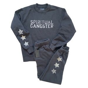 Spiritual Gangster Astra Classic Crew & Jogger Set Black NWT | Size M